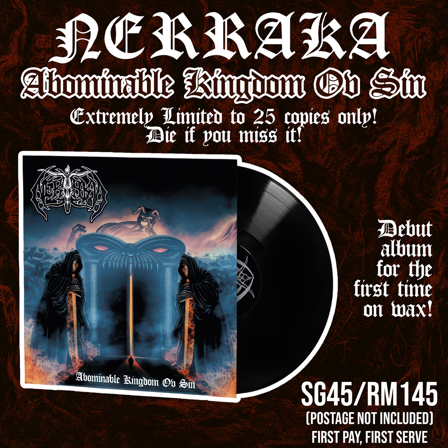 NERRAKA - Abominable Kingdom Ov Sin Vinyl (Pre-Order)
