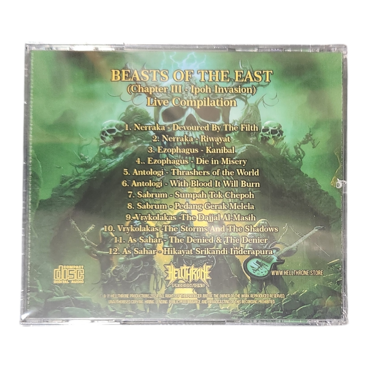 Beasts of the East III - Live Compilation CD (New)