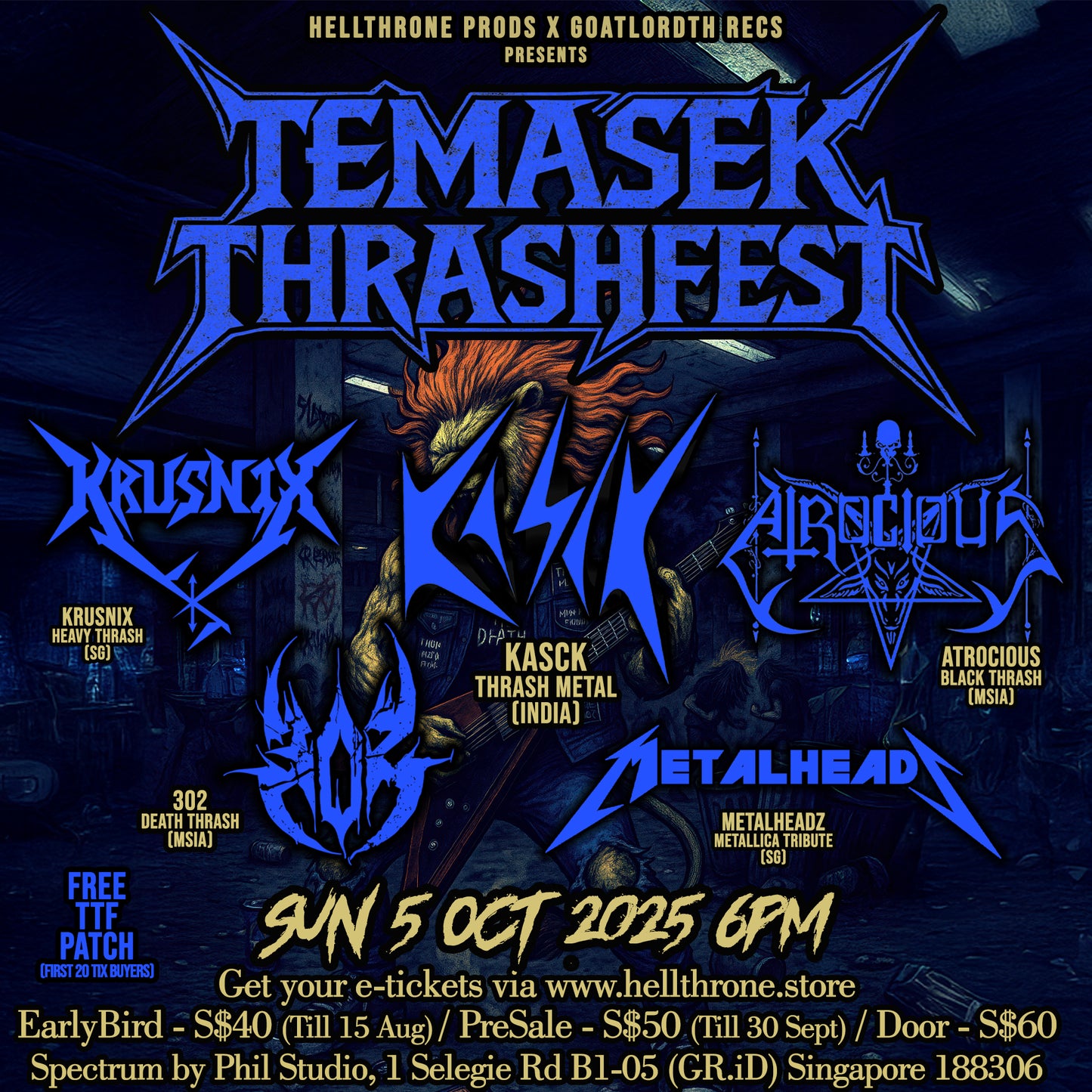 TEMASEK THRASHFEST (E-Tickets)