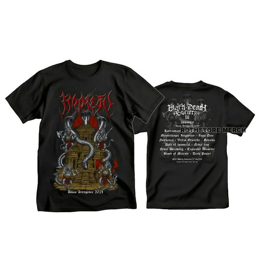 IMPIETY  - Asian Arrogance 2024 BLack Death Socety event shortsleeve Tshirt (New)
