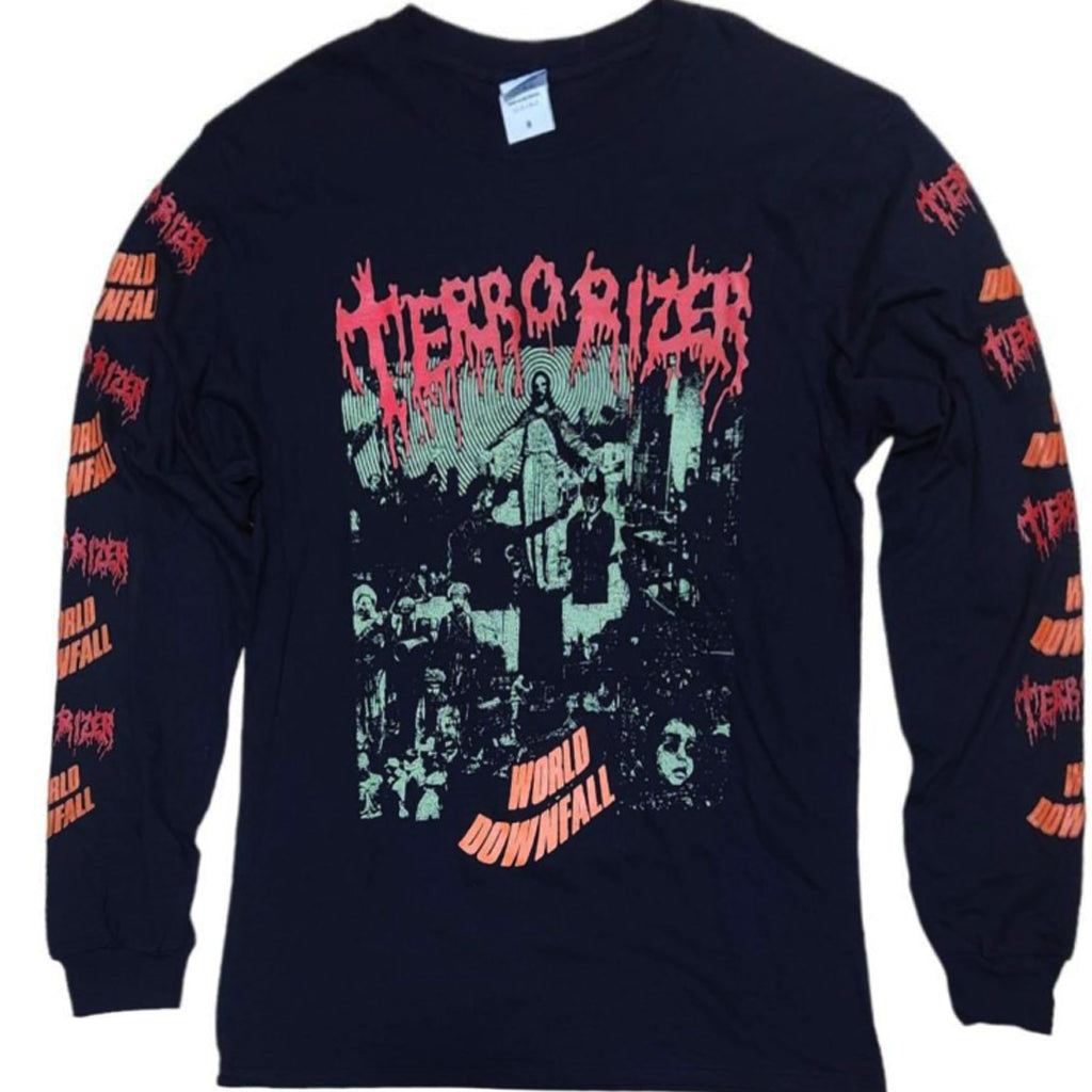 TERRORIZER - World Downfall Black Longsleeve Tshirt