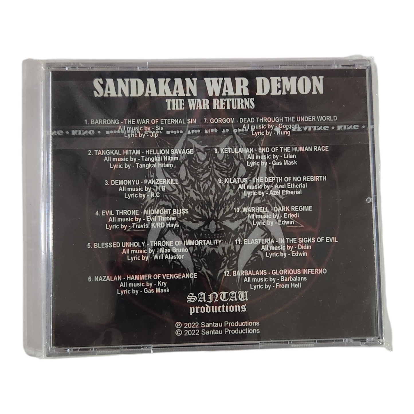 [Black Metal] SANDAKAN WAR DEMON - The War Returns Compilation CD (New)