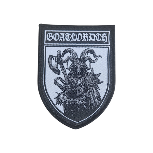 Goatlordth Records Crest Patch Black