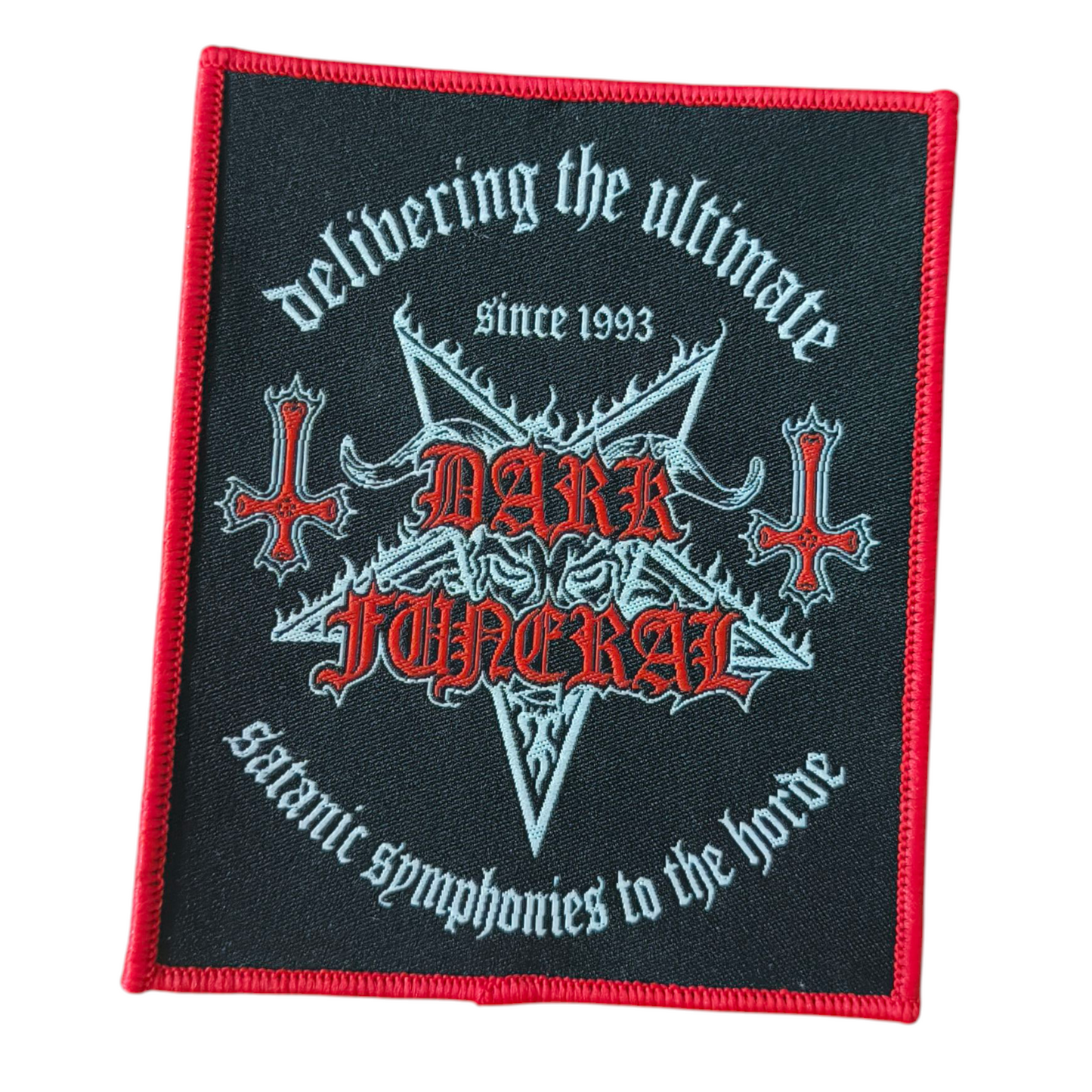 DARK FUNERAL - Red Border Patch