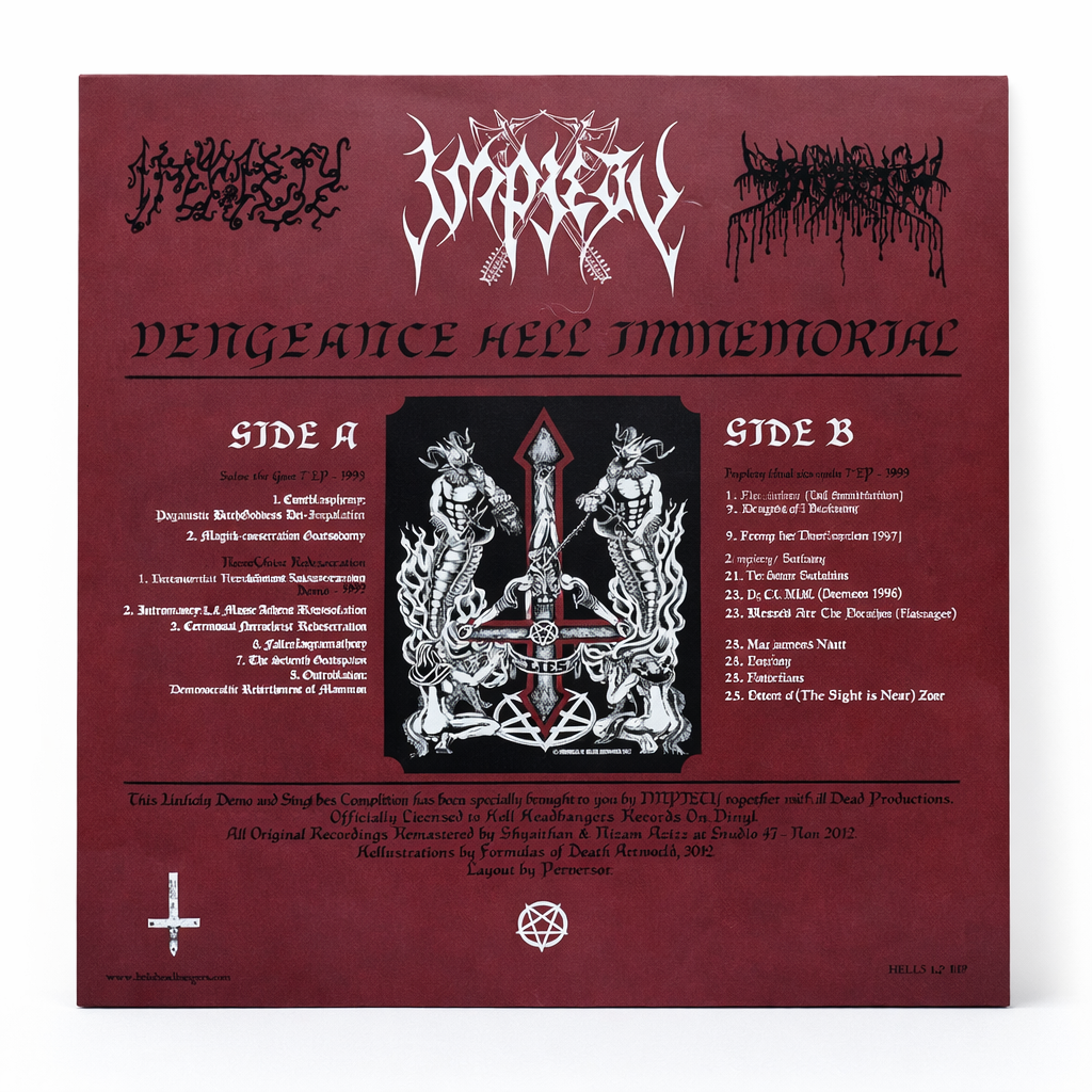 [Black Thrash] IMPIETY - Vengeance Hell Immemorial Vinyl (New)