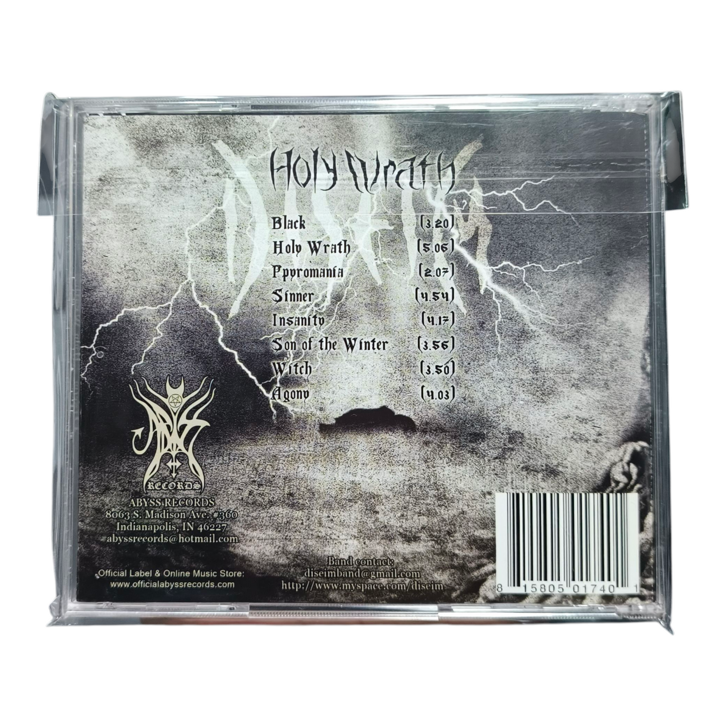 [Sludge Doom] DISEIM - Holy Wrath CD (New)