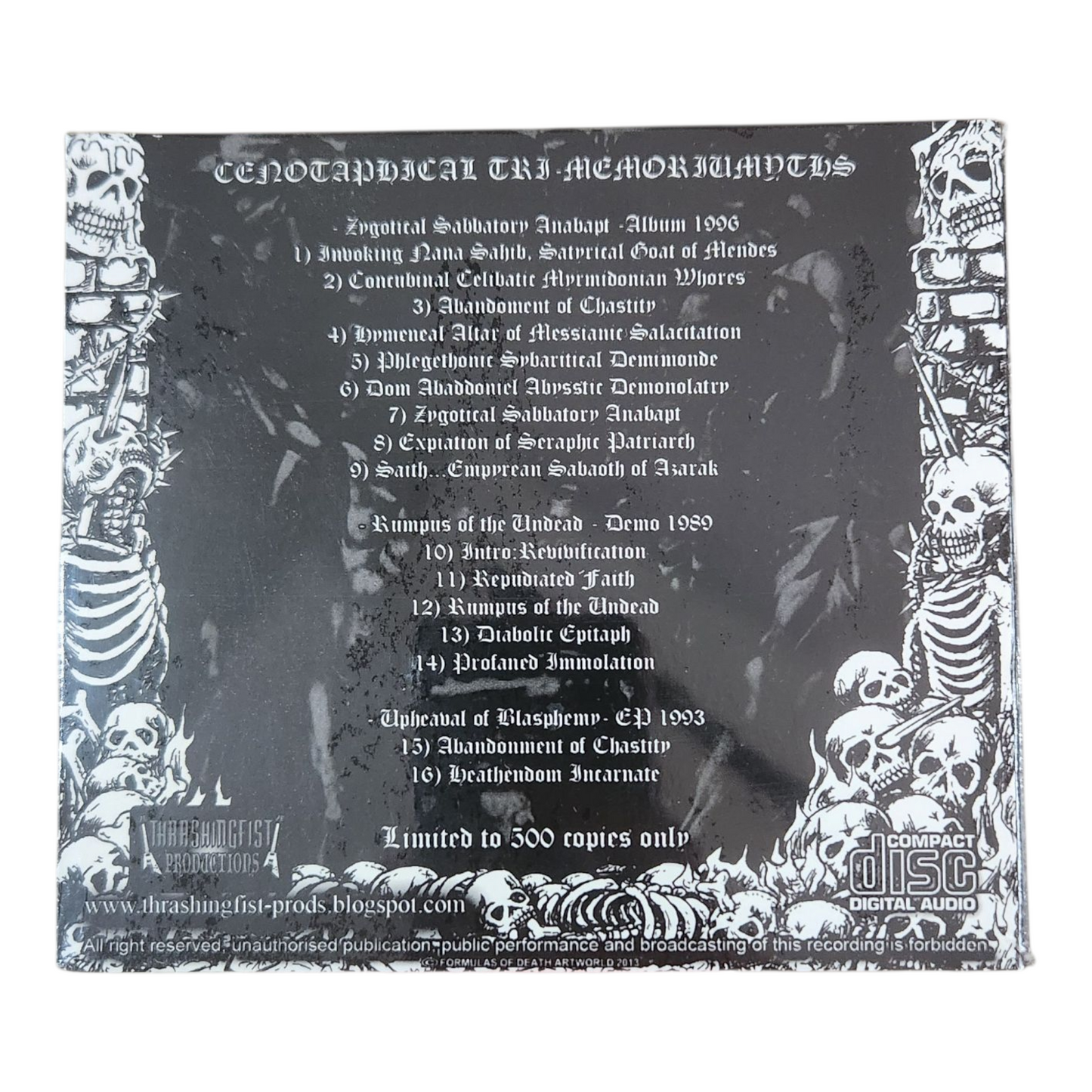 [Black Thrashl] ABHORER - Cenotaphical Tri Memoriumyths Digipak CD (New)