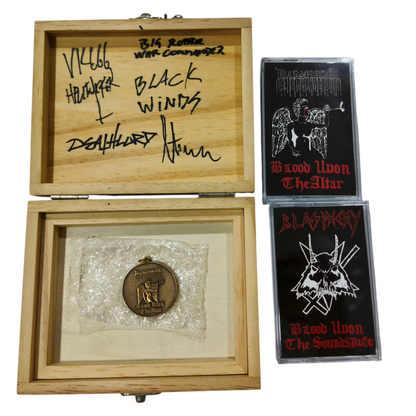 BLASPHEMY - Blood Upon The Altar  (Signed Wooden Boxset)