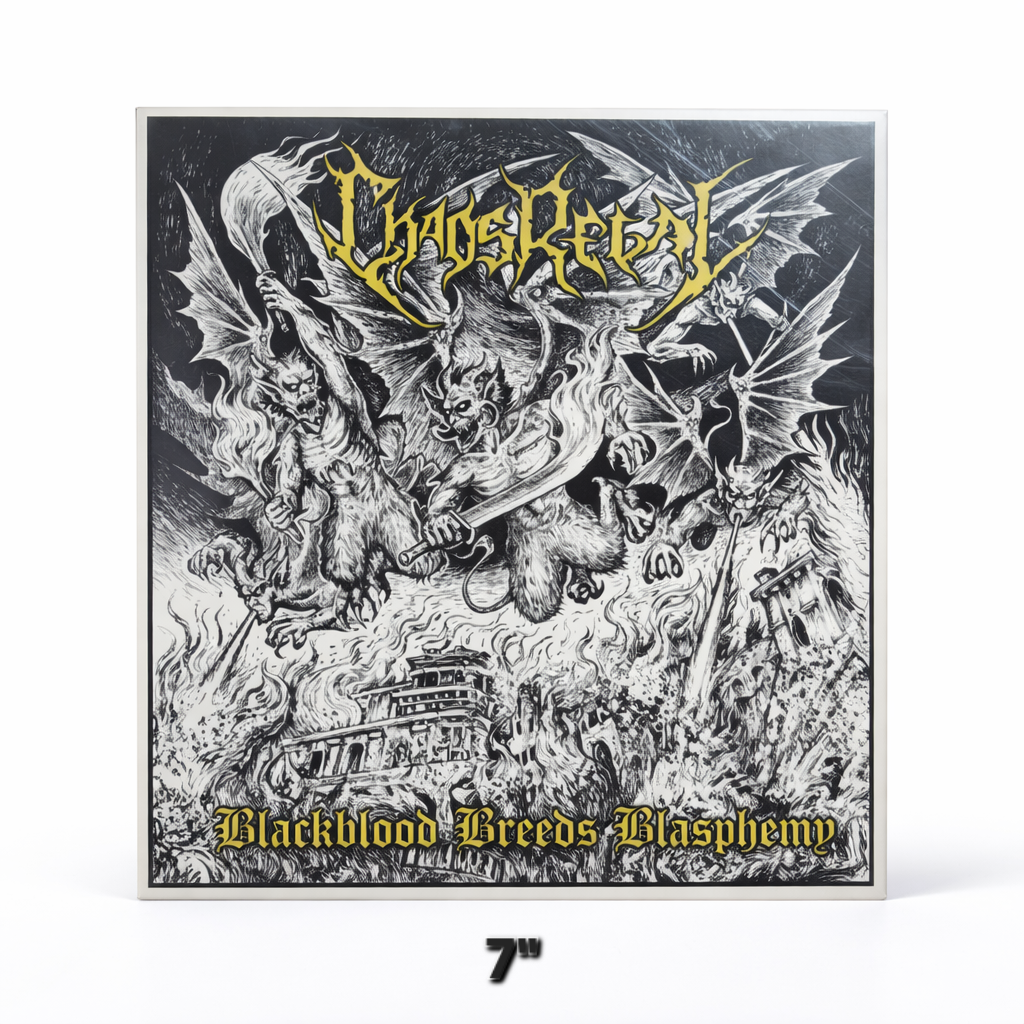 [Death Metal] CHAOS REGAL -Blackblood Breeds Blasphemy 7" Vinyl (New)