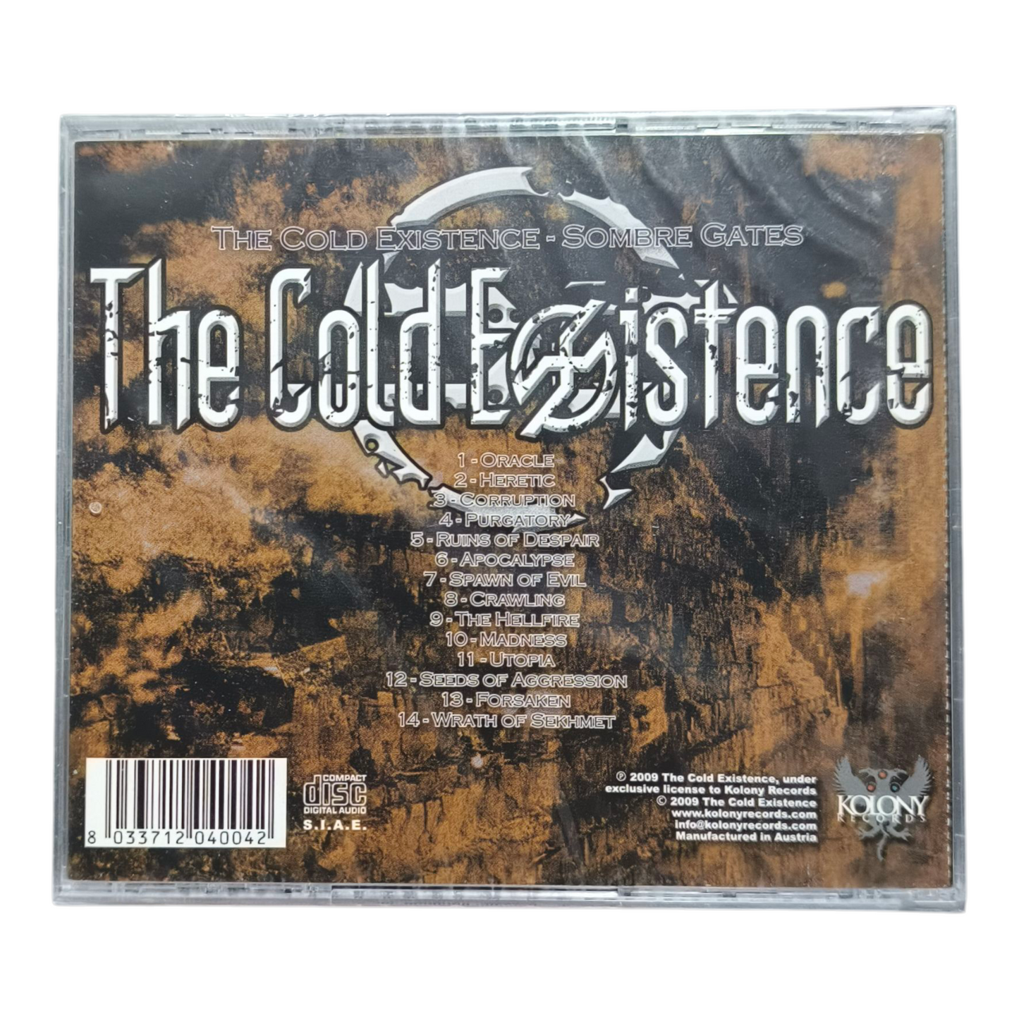 [Melo Death] THE COLD EXISTENCE - Sombre Gates CD (New)