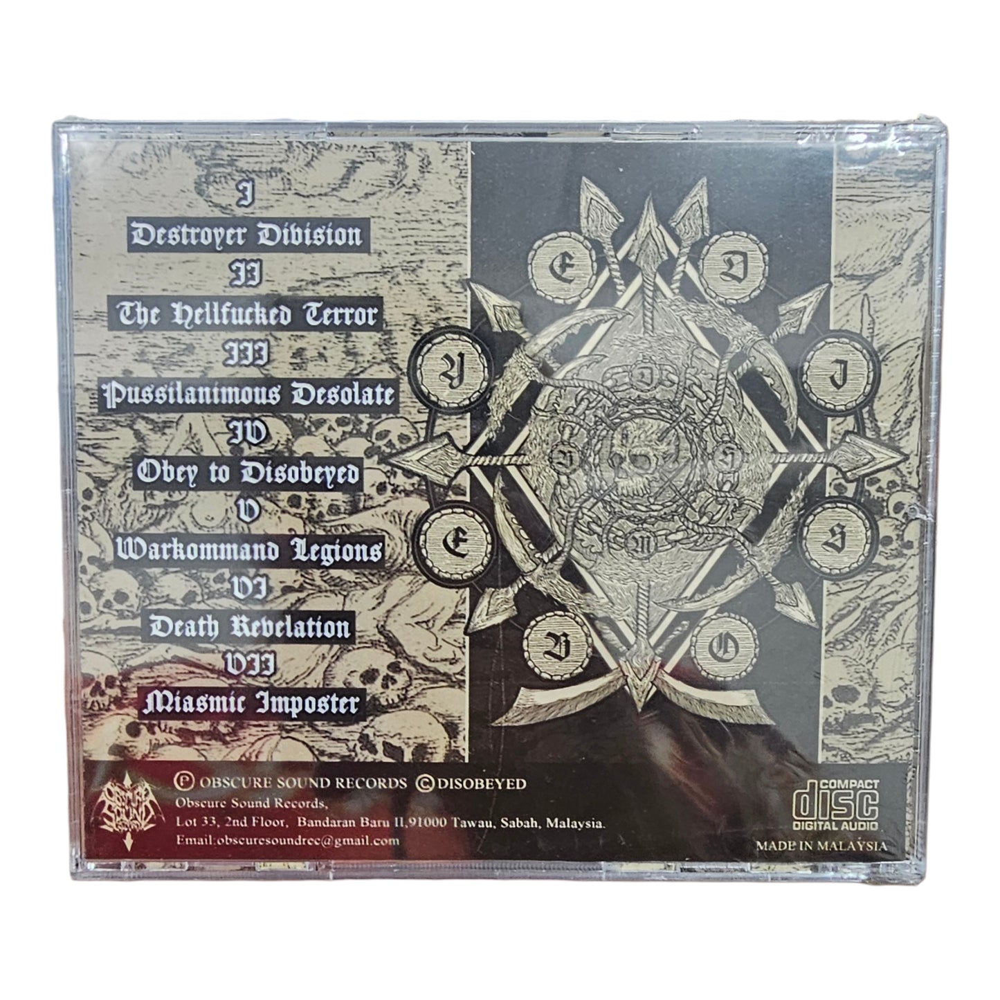 [Black Metal] DISOBEYED - Bestial Radical Perpetrators CD (New)