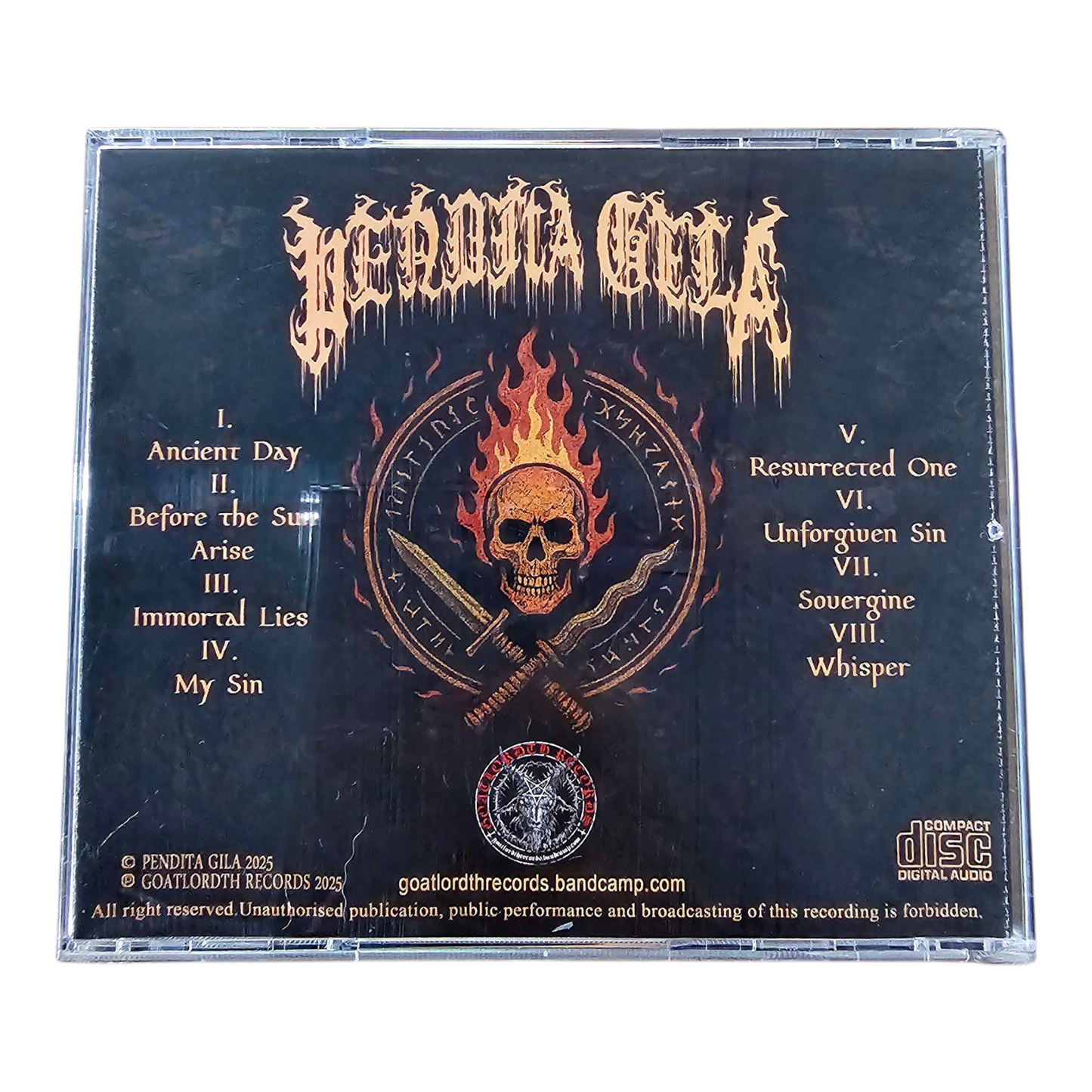 [Black Death] PENDITA GILA - The Ancient Days CD (New)