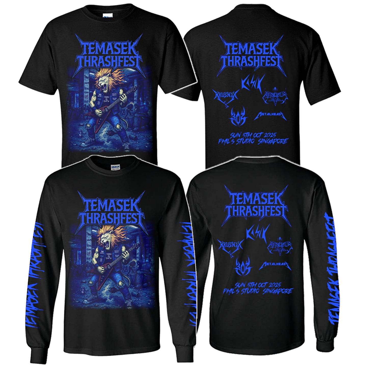 TEMASEK THRASHFEST -  Official gig Tee (Pre-Order)