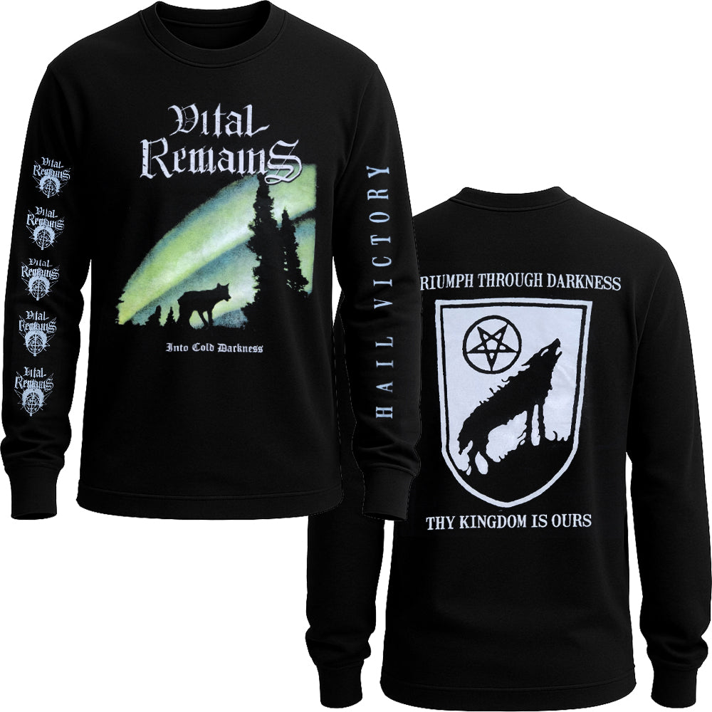 VITAL REMAINS - Into Cold Darkness longsleeve Tshirt (New)